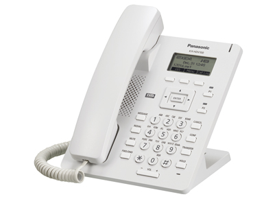 Teléfono Sip básico, pantalla 2.3 LCD, No PoE, incluye adaptador AC, 1 Puerto LAN, XML, blanco. Mod. KX-HDV100LA Teléfono Sip básico, pantalla 2.3 LCD, No PoE, incluye adaptador AC, 1 Puerto LAN, XML, blanco. Mod. KX-HDV100LA